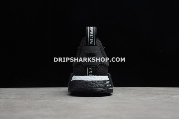 Adidas NMD R1 Shoes Core Black Scarlet Cloud White
