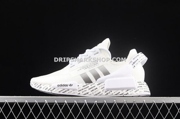 Adidas R1 Boost V2 Script White Cloud White Core Black Core Black - Blanco