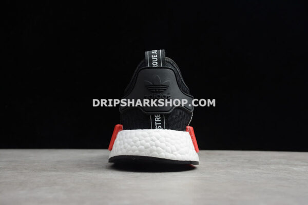 Adidas NMD R1 PK Shoes Core Black Cloud White Red