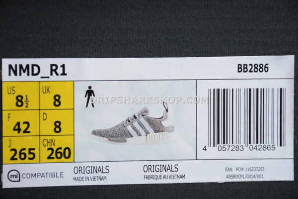 Adidas NMD R1 Glitch Camo Solid Grey White