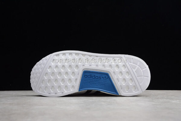 Adidas NMD R1 Shoes Off White Core Black Lush Blue
