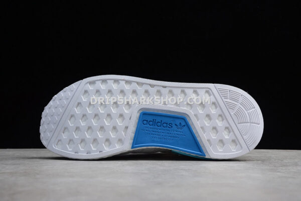 Adidas NMD R1 Shoes Footwear White Footwear White Blue Glow