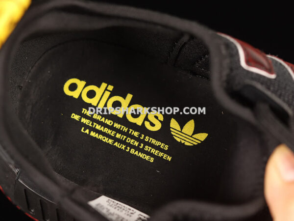 Adidas NMD R1 Boost Shoes Core Black Red Yellow