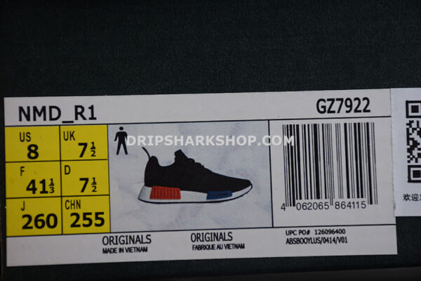 Adidas NMD R1 Boost Shoes Core Black Core Black Cloud White