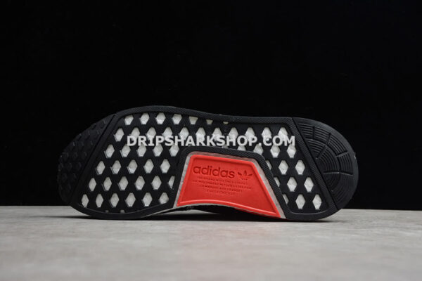 Adidas NMD R1 PK Shoes Core Black Cloud White Red
