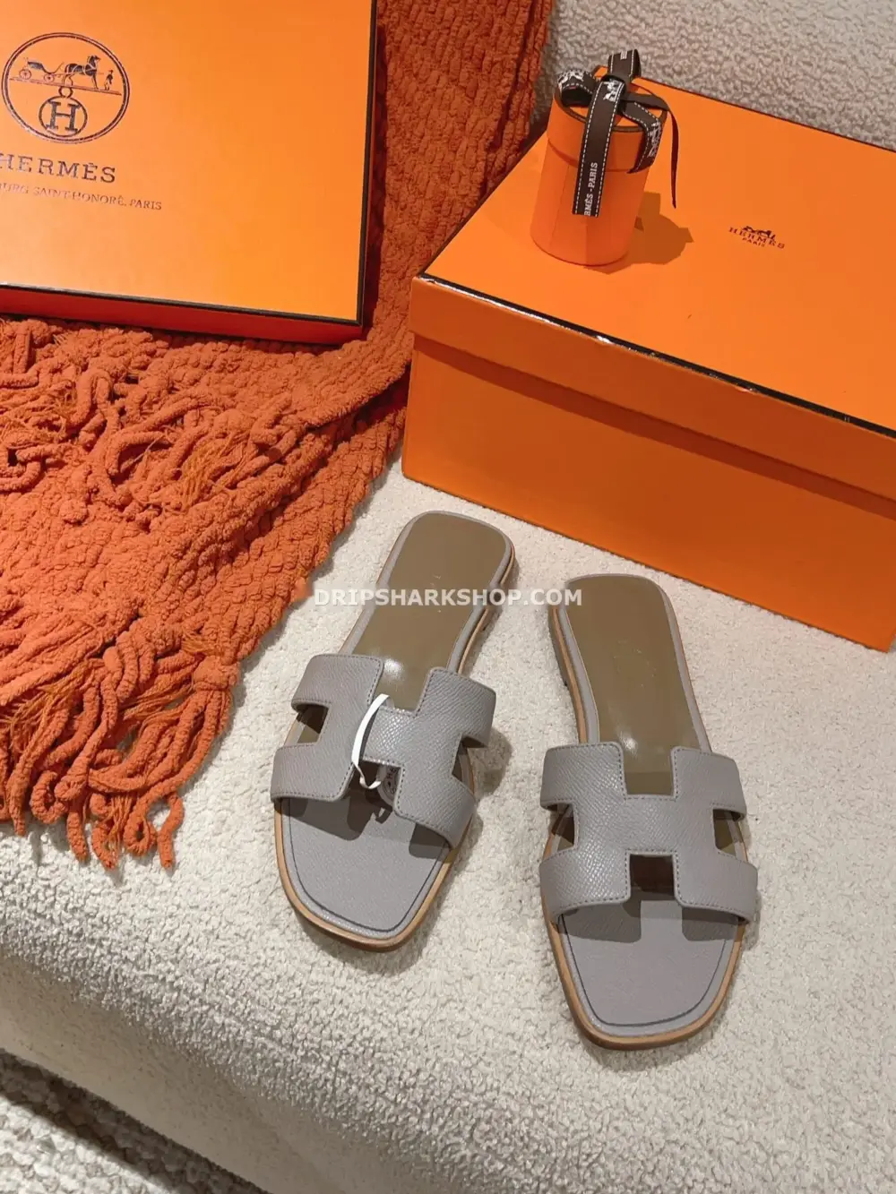 Sandalias Hermes - Oran Gris