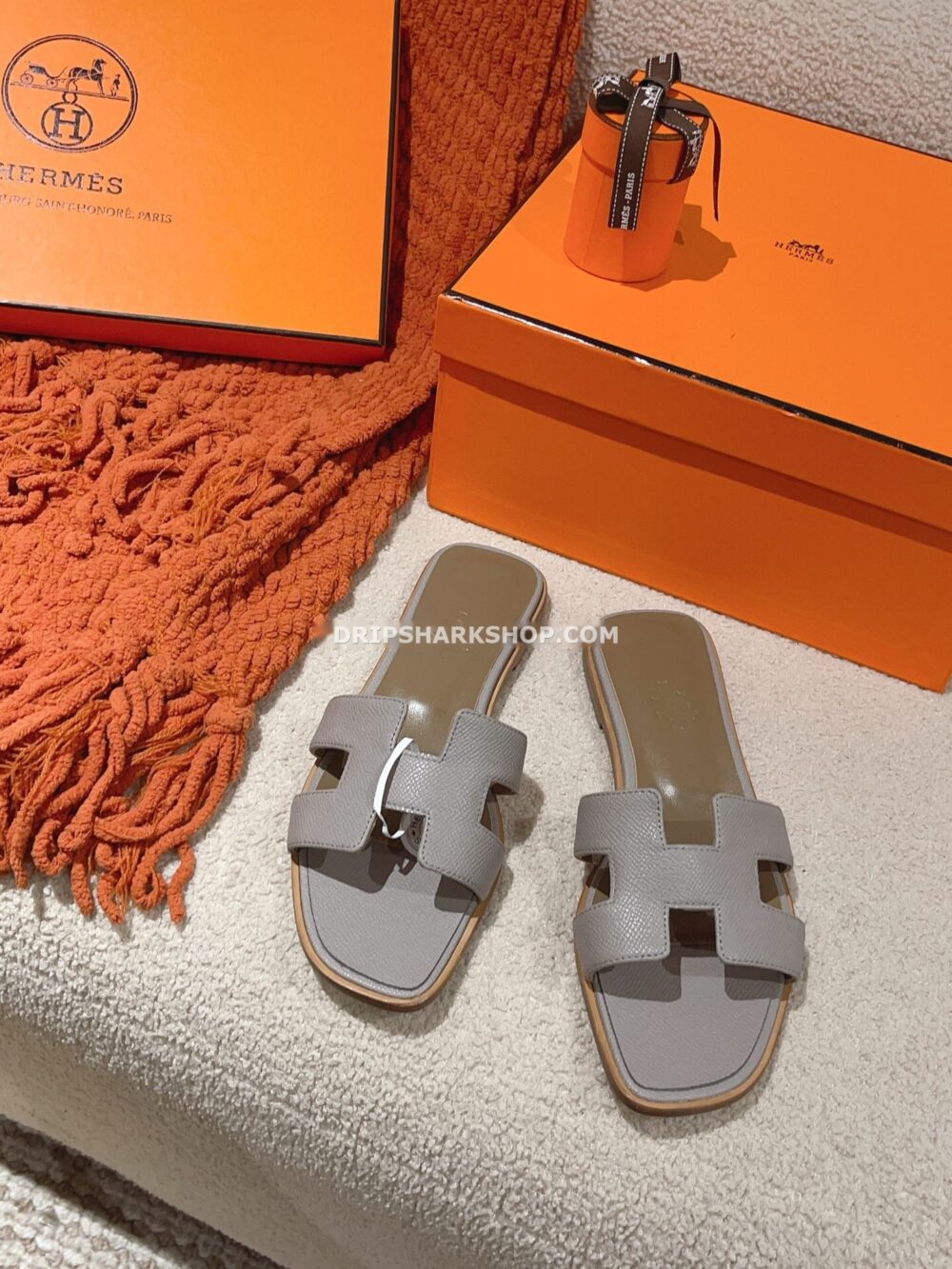 Sandalias Hermes - Oran Gris