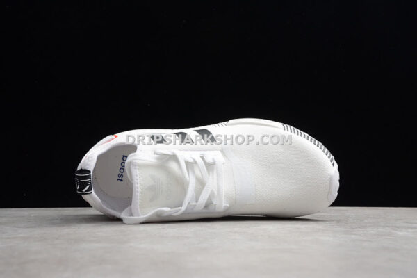 Adidas NMD R1 Shoes Off White Core Black Lush Blue