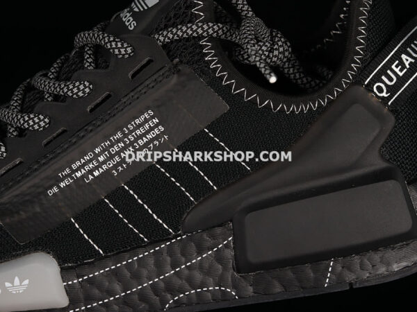 Adidas NMD R1 V2 Shoes Core Black Cloud White Grey One