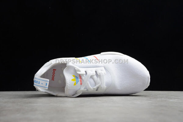 Adidas NMD R1 Shoes White Yellow Blue Red
