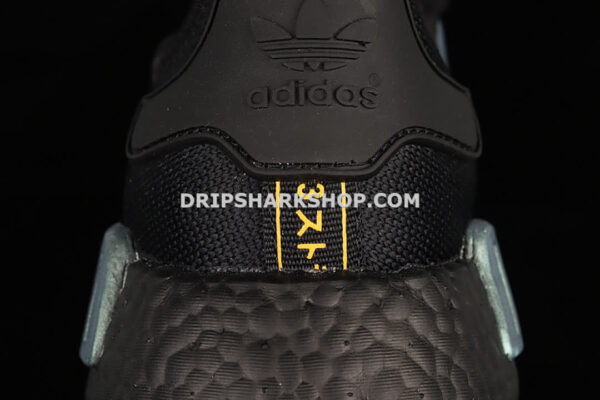 Adidas NMD R1 Shoes Core Black Solar Orange Cloud White