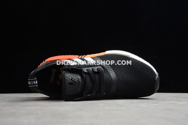 Adidas NMD Ri Shoes Core Black Cloud White Orange - Negro