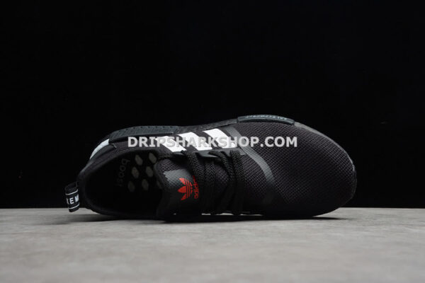 Adidas NMD R1 Shoes Core Black Scarlet Cloud White