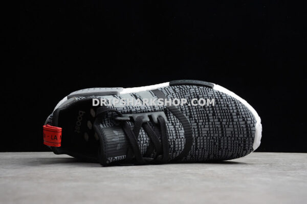 Adidas NMD R1 Glitch Shoes Core Black Grey Red
