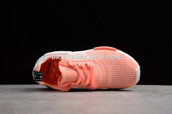 Adidas NMD R1 Shoes Sun Glow Core Black Flat White