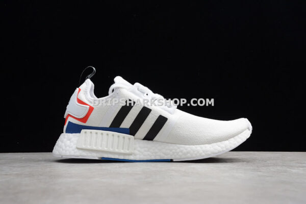Adidas NMD R1 Shoes Off White Core Black Lush Blue