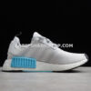 Adidas NMD R1 Shoes Light Grey White Blue