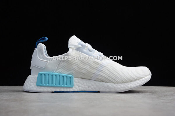 Adidas NMD R1 Shoes Footwear White Footwear White Blue Glow