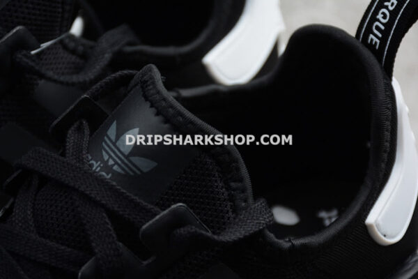 Adidas NMD R1 Shoes Black White Blue