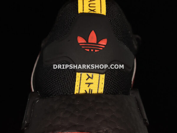 Adidas NMD R1 Boost Shoes Core Black Red Yellow