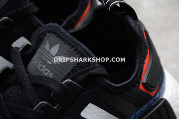 Adidas NMD R1 Shoes Core Black Cloud White Lush Blue