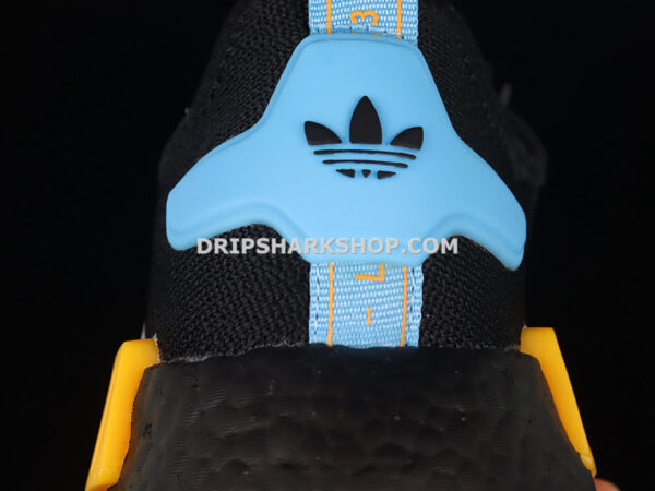 Adidas NMD R1 Shoes Core Black Cloud White Collegiate Gold