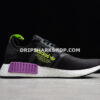 Adidas NMD R1 Black Purple Green