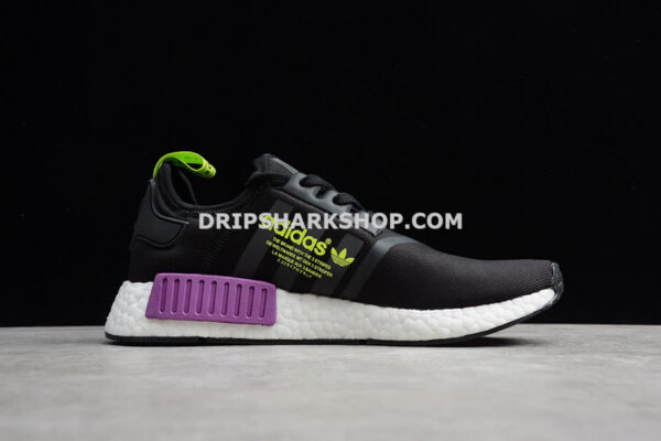 Adidas NMD R1 Black Purple Green