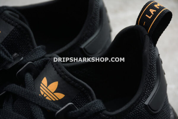 Adidas NMD R1 Shoes Core Black Solar Orange Cloud White