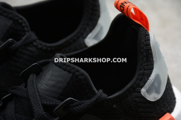 Adidas NMD R1 Core Black Cloud White Orange