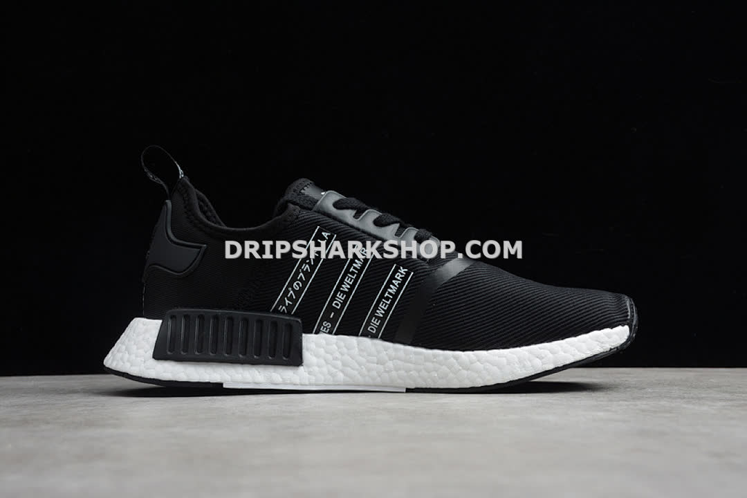 Adidas NMD R1 Shoes Core Black Cloud White - Imagen 5