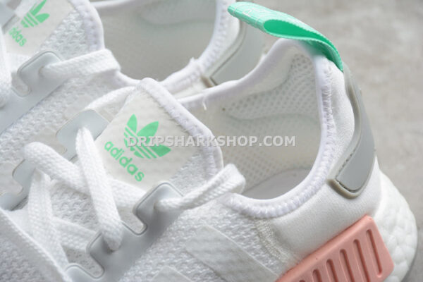 Adidas NMD R1 Shoes Cloud White Grey Two Clear Mint