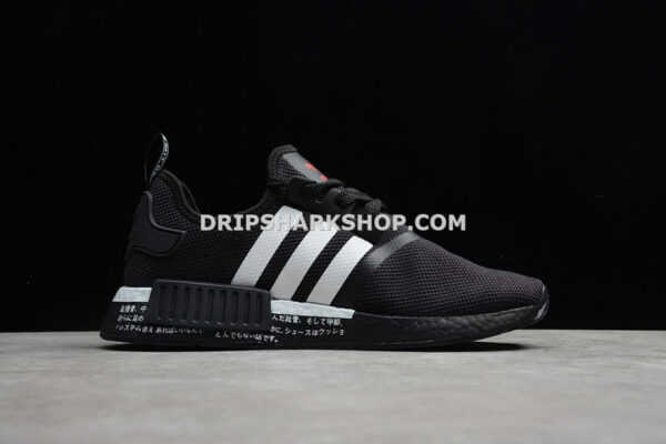 Adidas NMD R1 Shoes Core Black Scarlet Cloud White