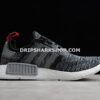 Adidas NMD R1 Glitch Shoes Core Black Grey Red