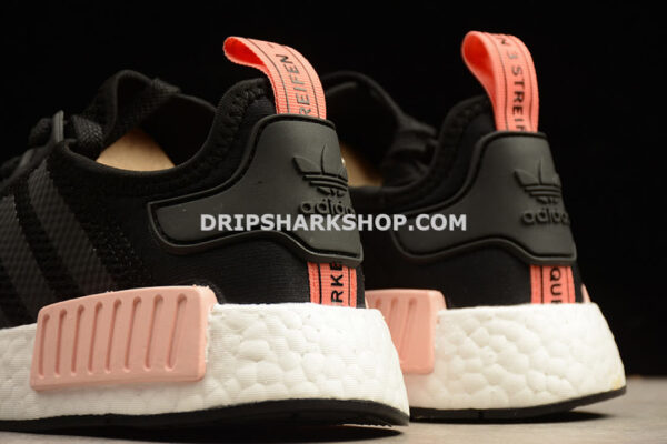 Adidas NMD R1 Boost Synthetics Wmns Core Black Peach Pink