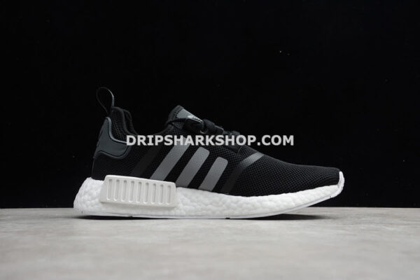 Adidas NMD R1 Shoes Core Black Cloud White Grey