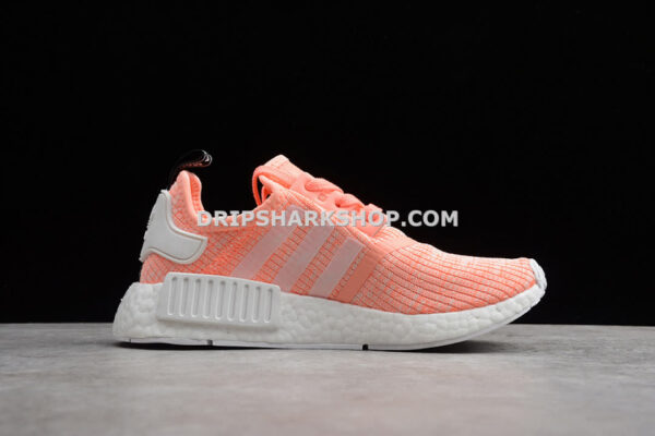 Adidas NMD R1 Shoes Sun Glow Core Black Flat White