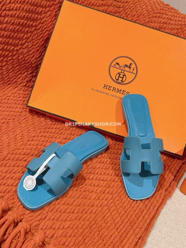 Sandalias Hermes - Oran Bleu Cameo