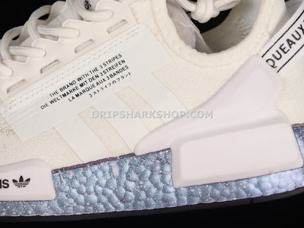 Adidas NMD R1 V2 White Speckled Core Black Supplier Colour Cloud White