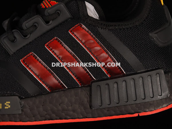 Adidas NMD R1 Boost Shoes Core Black Red Yellow