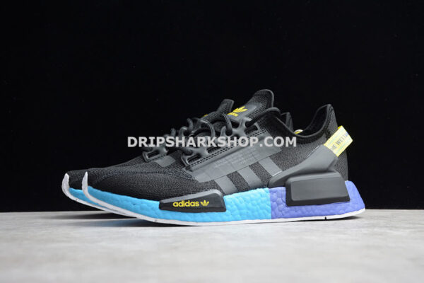 Adidas NMD R1 V2 Core Black Carbon Shock Yellow