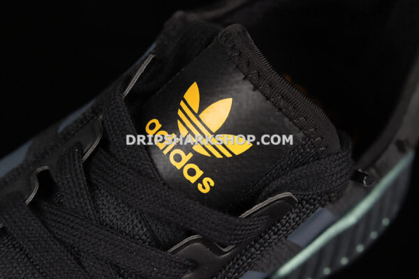 Adidas NMD R1 Shoes Core Black Solar Orange Cloud White