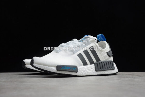Adidas NMD R1 Shoes Cloud White Core Black Blue