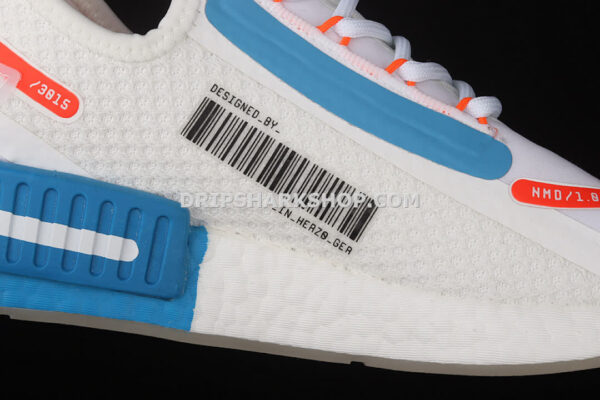 Adidas NMD R1 Spectoo Shoes Footwear White Solar Red Shock Blue