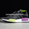 Adidas NMD R1 Black Purple Green