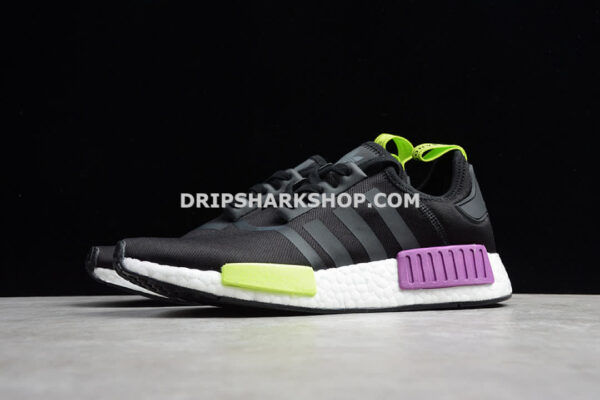 Adidas NMD R1 Black Purple Green