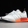 Adidas NMD R1 Shoes Cloud White Core Black Solar Red