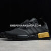 Adidas NMD R1 Shoes Core Black Core Black Gold Metallic