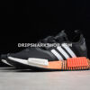 Adidas NMD Ri Shoes Core Black Cloud White Orange - Negro