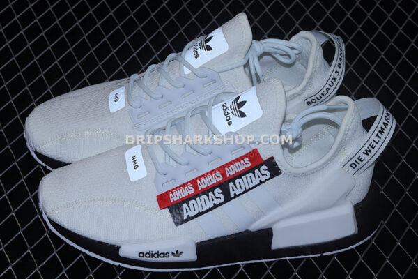 Adidas NMD R1 V2 Cloud White Core Black Scarlet